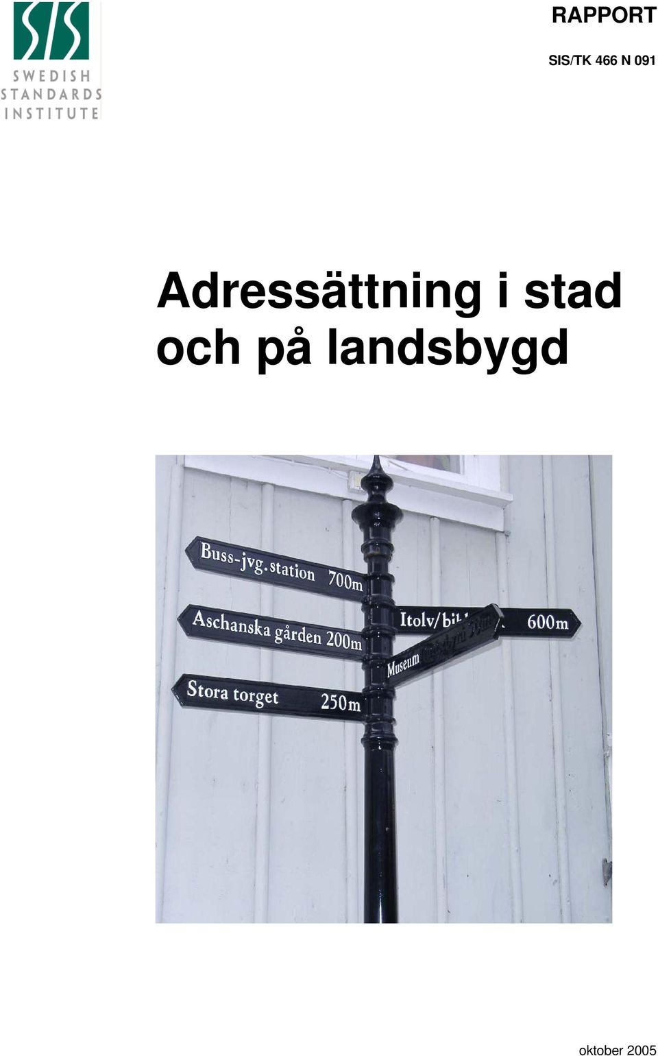 i stad och på