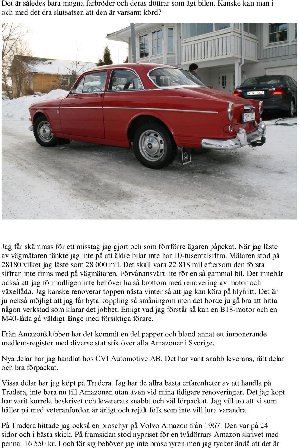 Volvo Amazon 1967 vad hände sedan? - PDF Gratis nedladdning