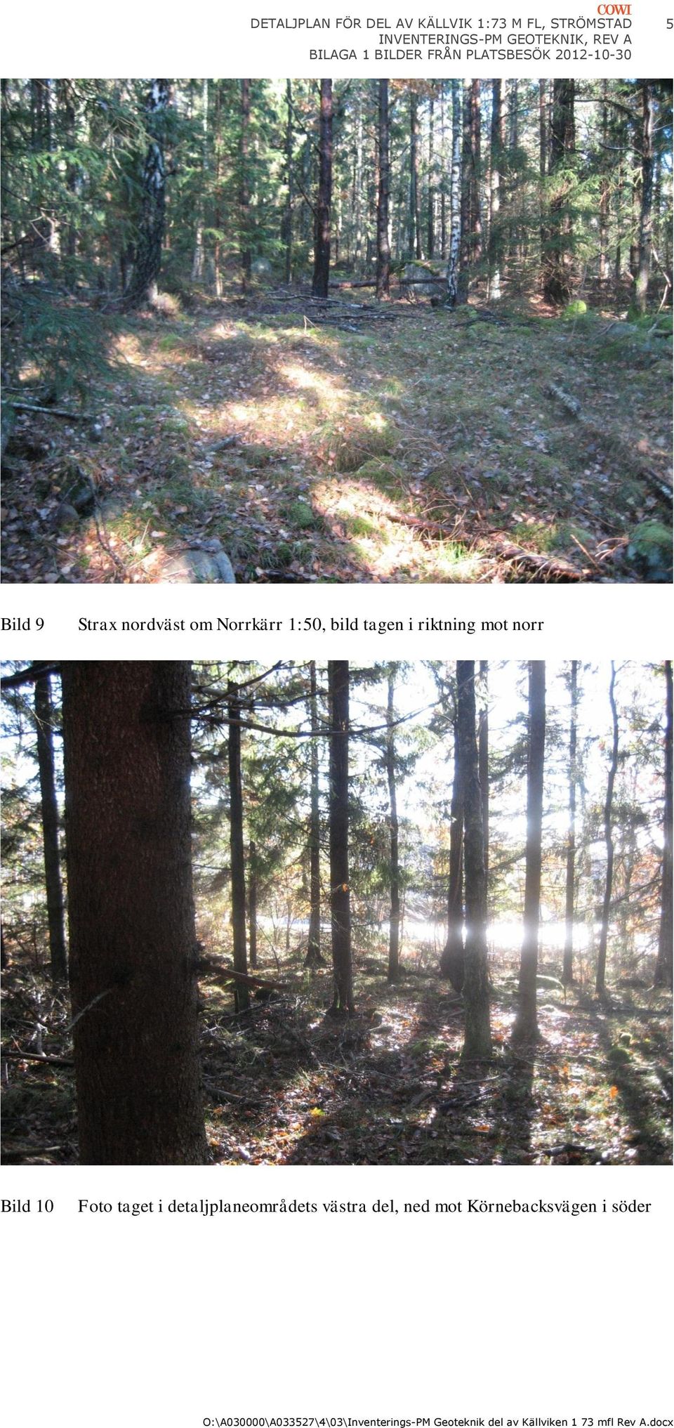 Norrkärr 1:50, bild tagen i riktning mot norr Bild 10 Foto