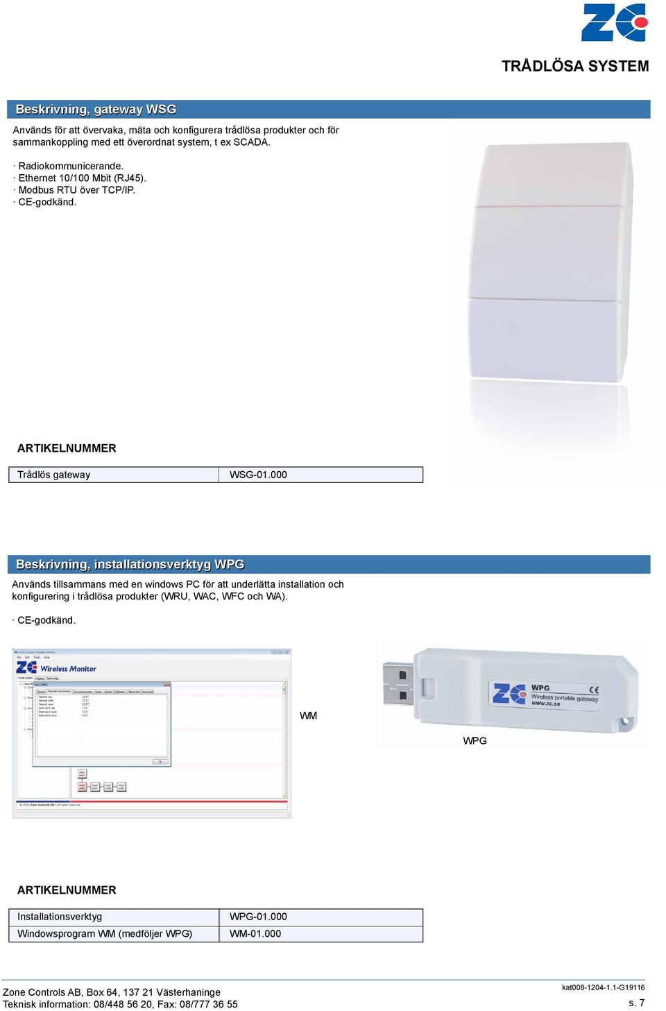 Trådlös gateway WSG-01.