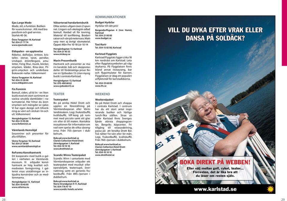 Turistguide. KArlstadsregionen. Hammarö. Kil - PDF Gratis nedladdning