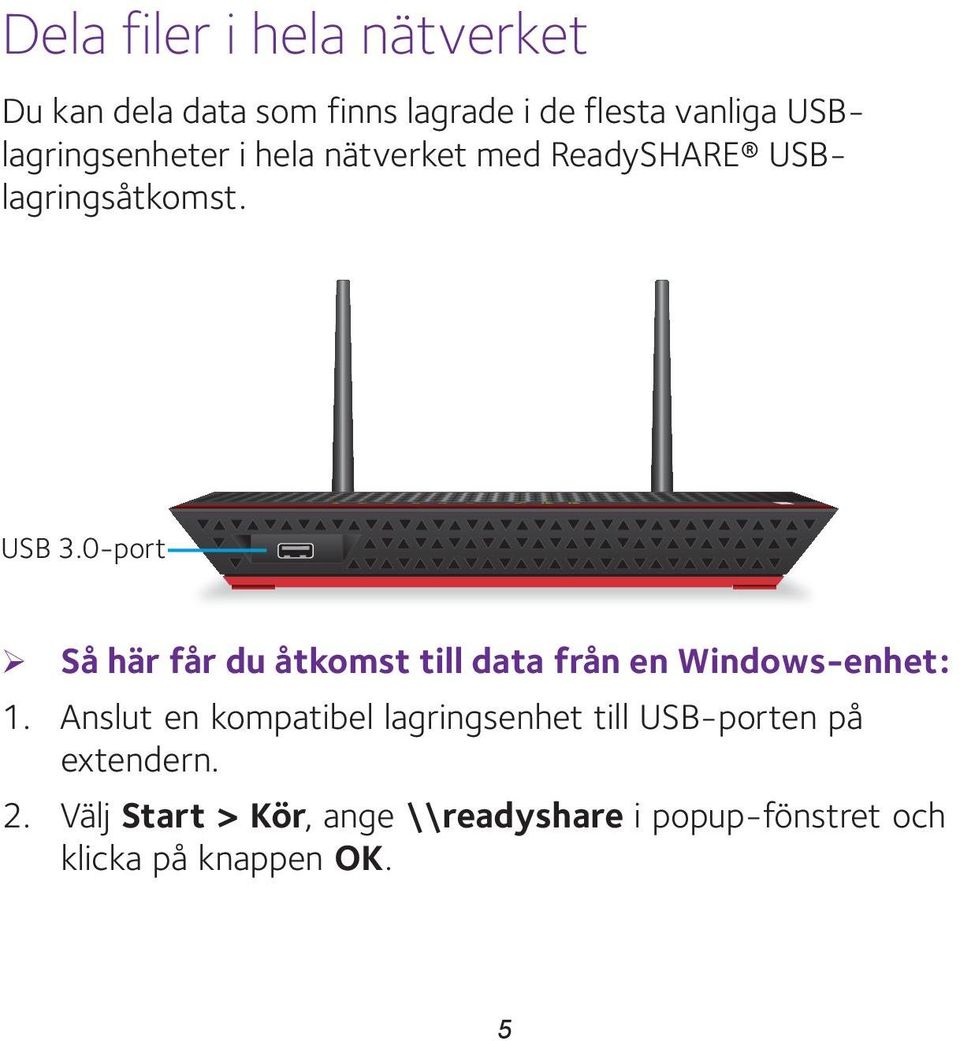 0-port Så här får du åtkomst till data från en Windows-enhet: 1.