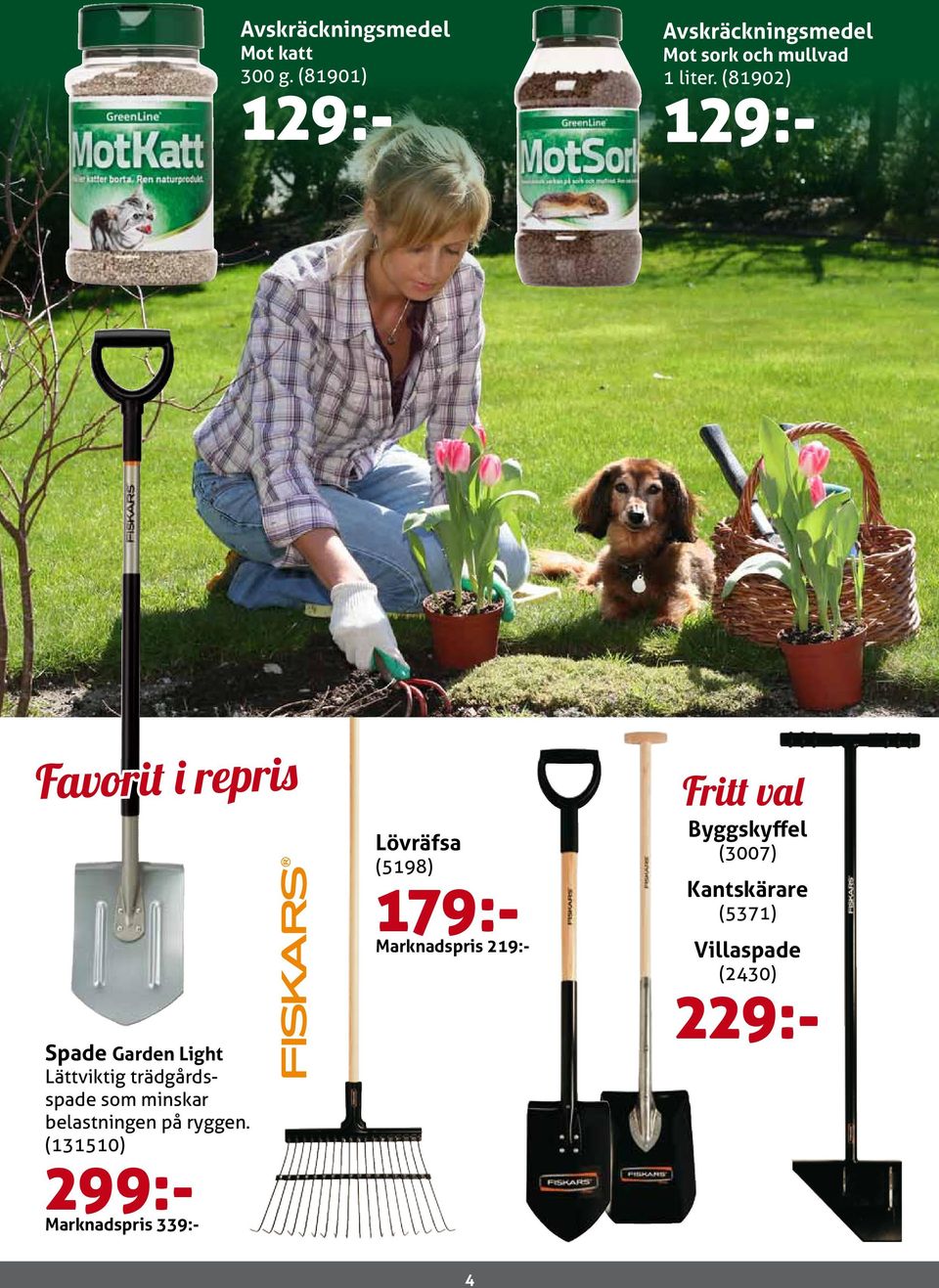 (81902) 129:- Favorit i repris Spade Garden Light Lättviktig trädgårdsspade som minskar