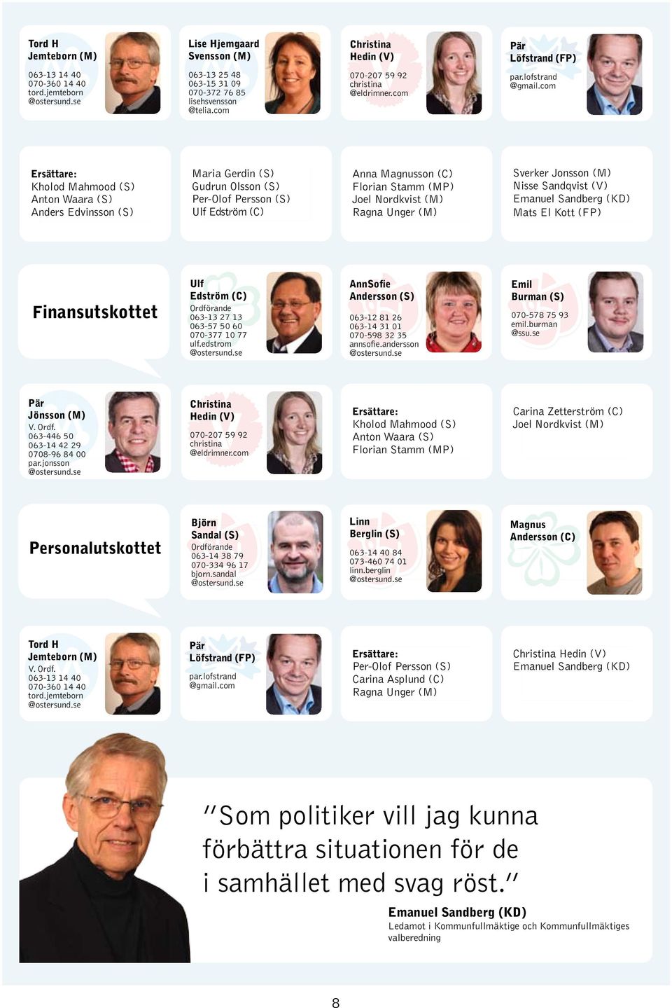 lofstrand Kholod Mahmood (S) Anton Waara (S) Edvinsson (S) Maria Gerdin (S) Gudrun Olsson (S) Per-Olof Persson (S) Ulf Edström (C) Anna Magnusson (C) Florian Stamm (MP) Joel Nordkvist (M) Ragna Unger