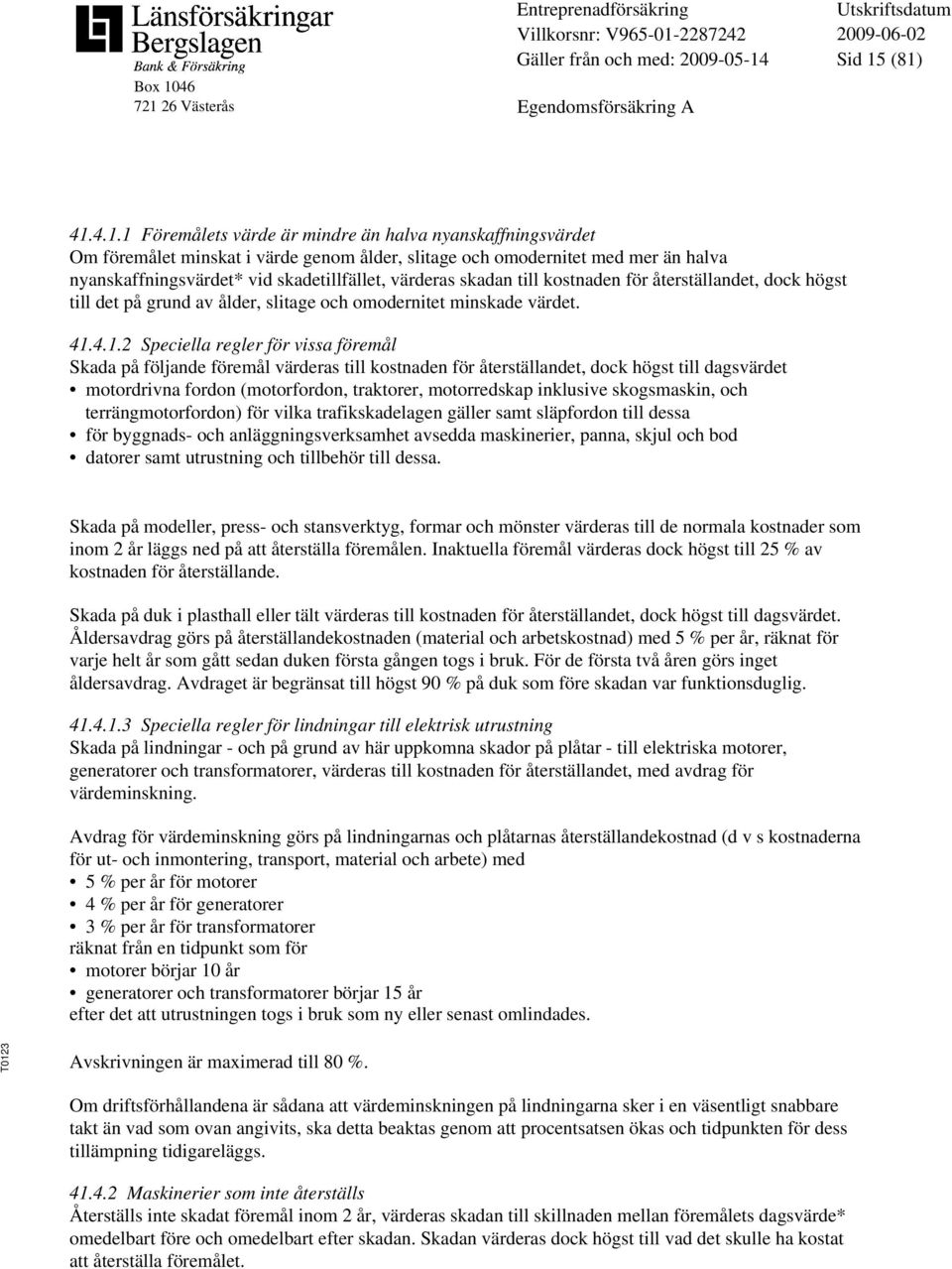 26 Västerås Egendomsförsäkring A Sid 15
