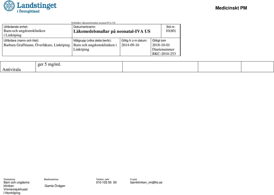 Barbara Graffmann, Överläkare,