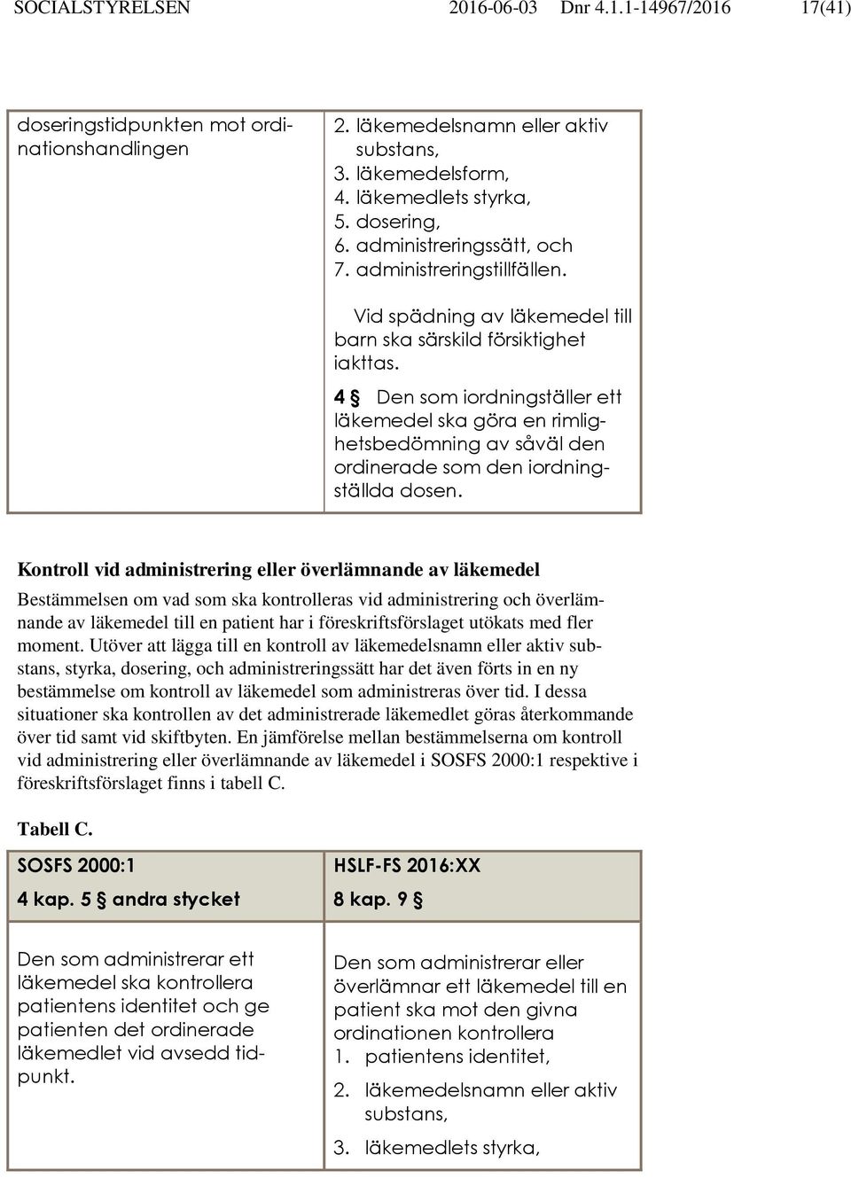 4 Den som iordningställer ett läkemedel ska göra en rimlighetsbedömning av såväl den ordinerade som den iordningställda dosen.