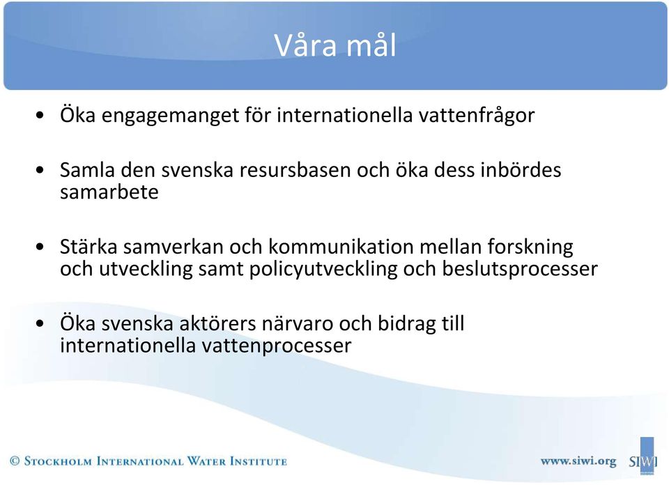 kommunikation mellan forskning och utveckling samt policyutveckling och