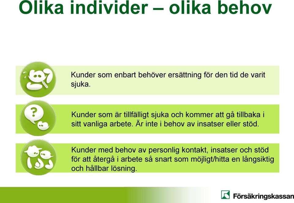 Är inte i behov av insatser eller stöd.