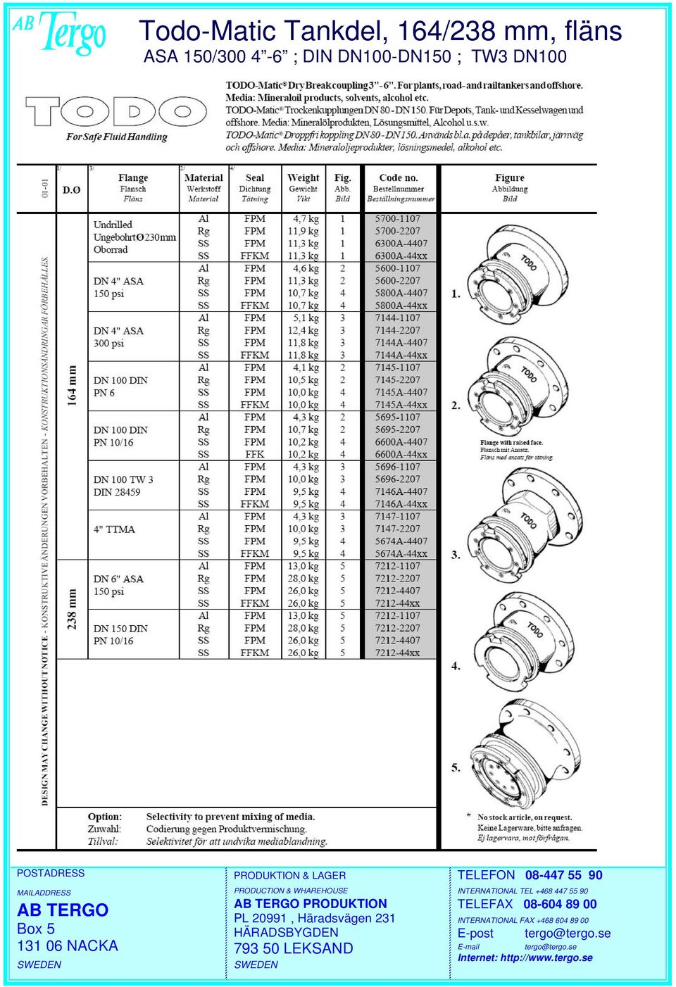 ASA 150/300 4-6 ;