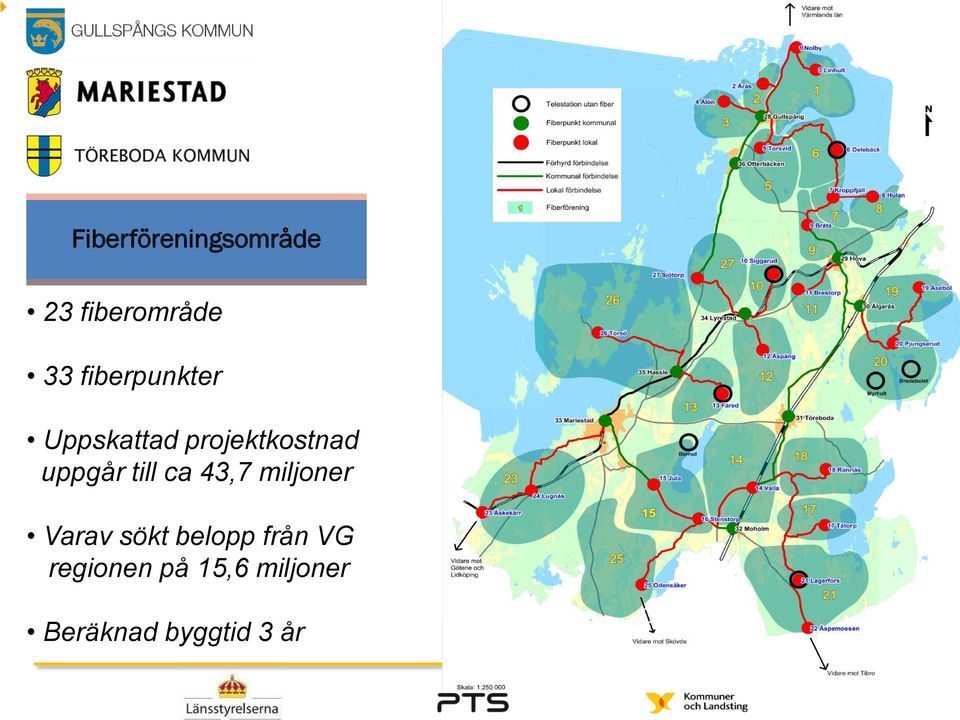 uppgår till ca 43,7 miljoner Varav sökt