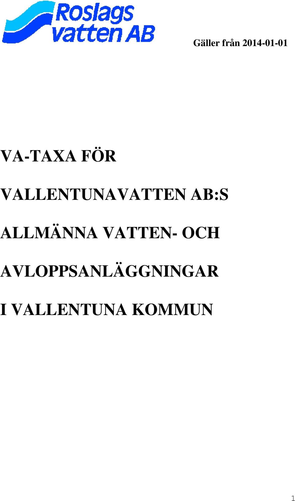 AB:S ALLMÄNNA VATTEN- OCH