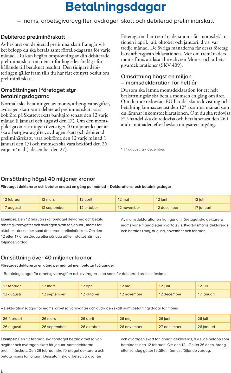 Den tidigare debiteringen gäller fram tills du har fått ett nytt beslut om preliminärskatt.