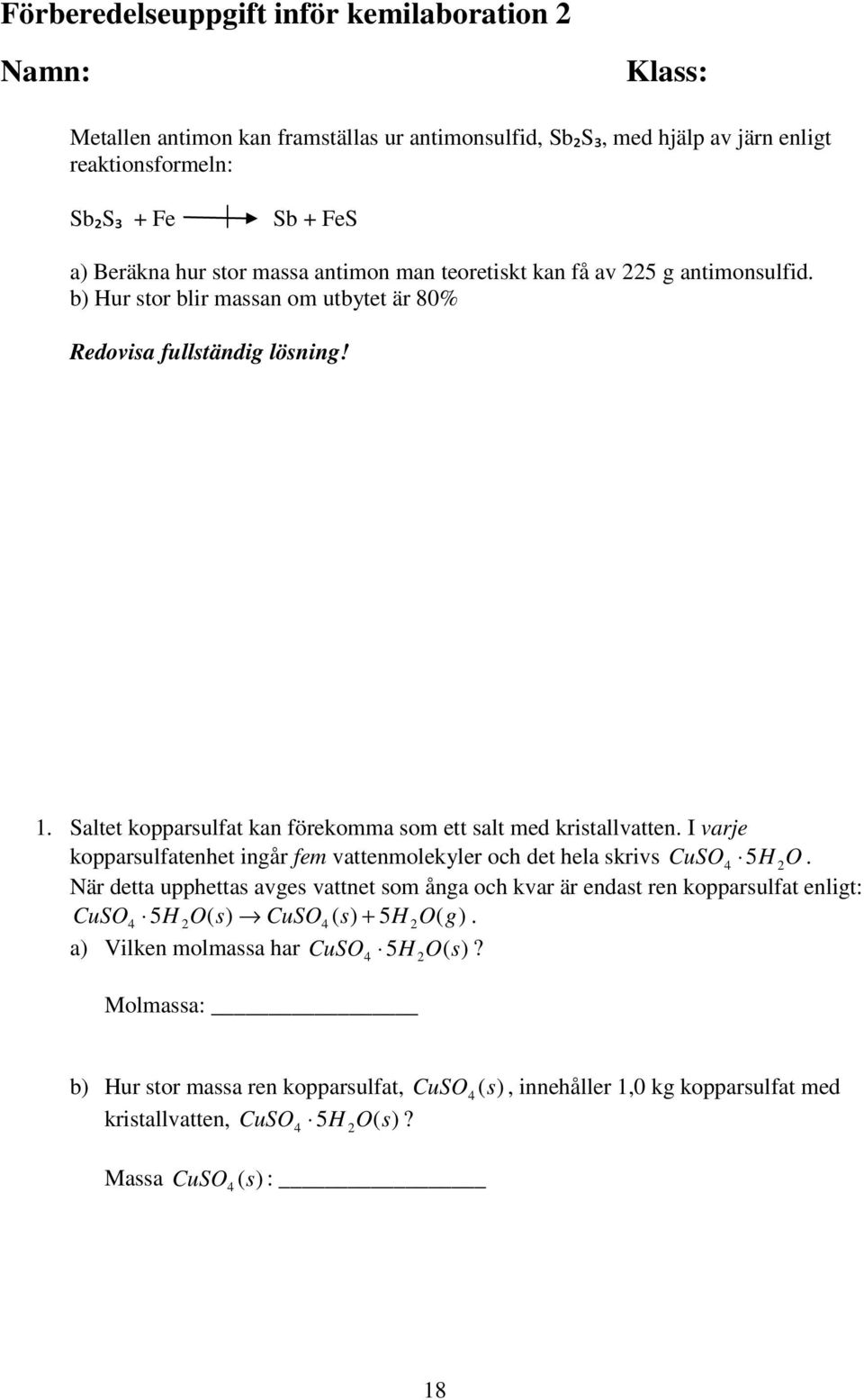 Kemi, HF0023 Tekniskt Basår 9 högskolepoäng - PDF Gratis nedladdning