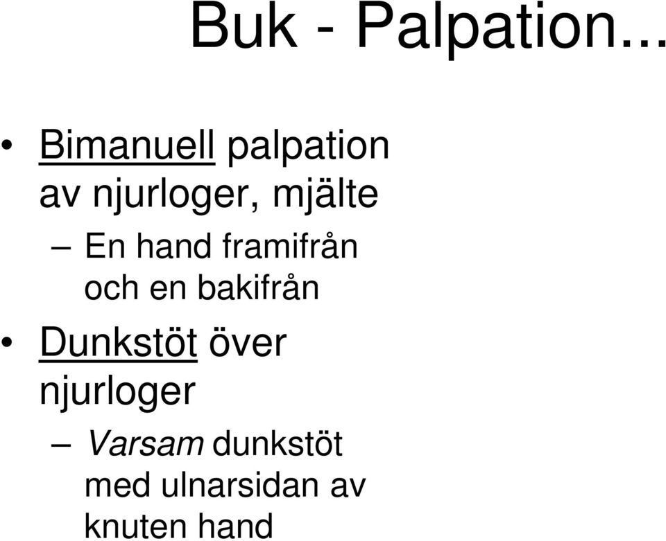 mjälte En hand framifrån och en bakifrån