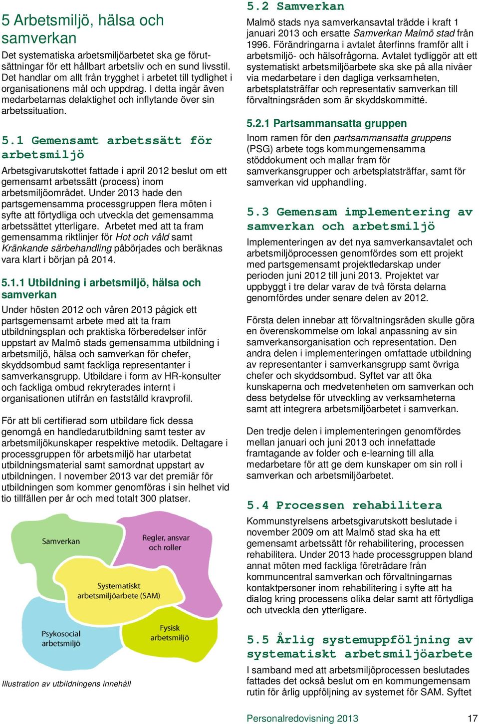 1 Gemensamt arbetssätt för arbetsmiljö Arbetsgivarutskottet fattade i april 2012 beslut om ett gemensamt arbetssätt (process) inom arbetsmiljöområdet.