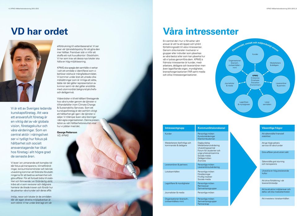 Vi har som krav att dessa nya lokaler ska hålla en hög miljöklassning. KPMG ska spegla det samhälle vi verkar i och ett område vi identifierat som vi behöver stärka är mångfaldsområdet.
