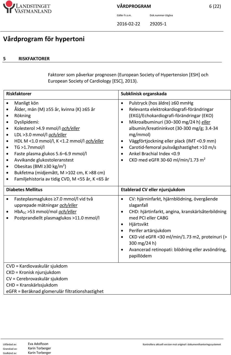 7mmol/l Faste plasma glukos 5.6 6.