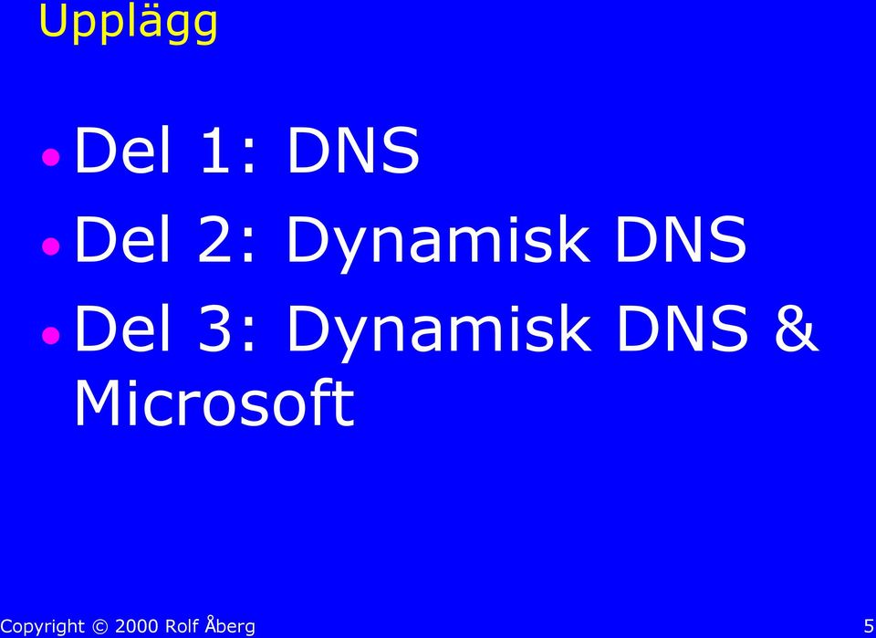 Dynamisk DNS Del