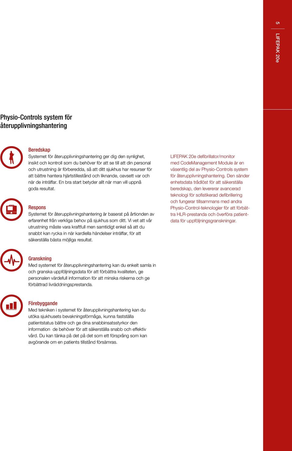 En bra start betyder allt när man vill uppnå goda resultat. Respons Systemet för återupplivningshantering är baserat på årtionden av erfarenhet från verkliga behov på sjukhus som ditt.
