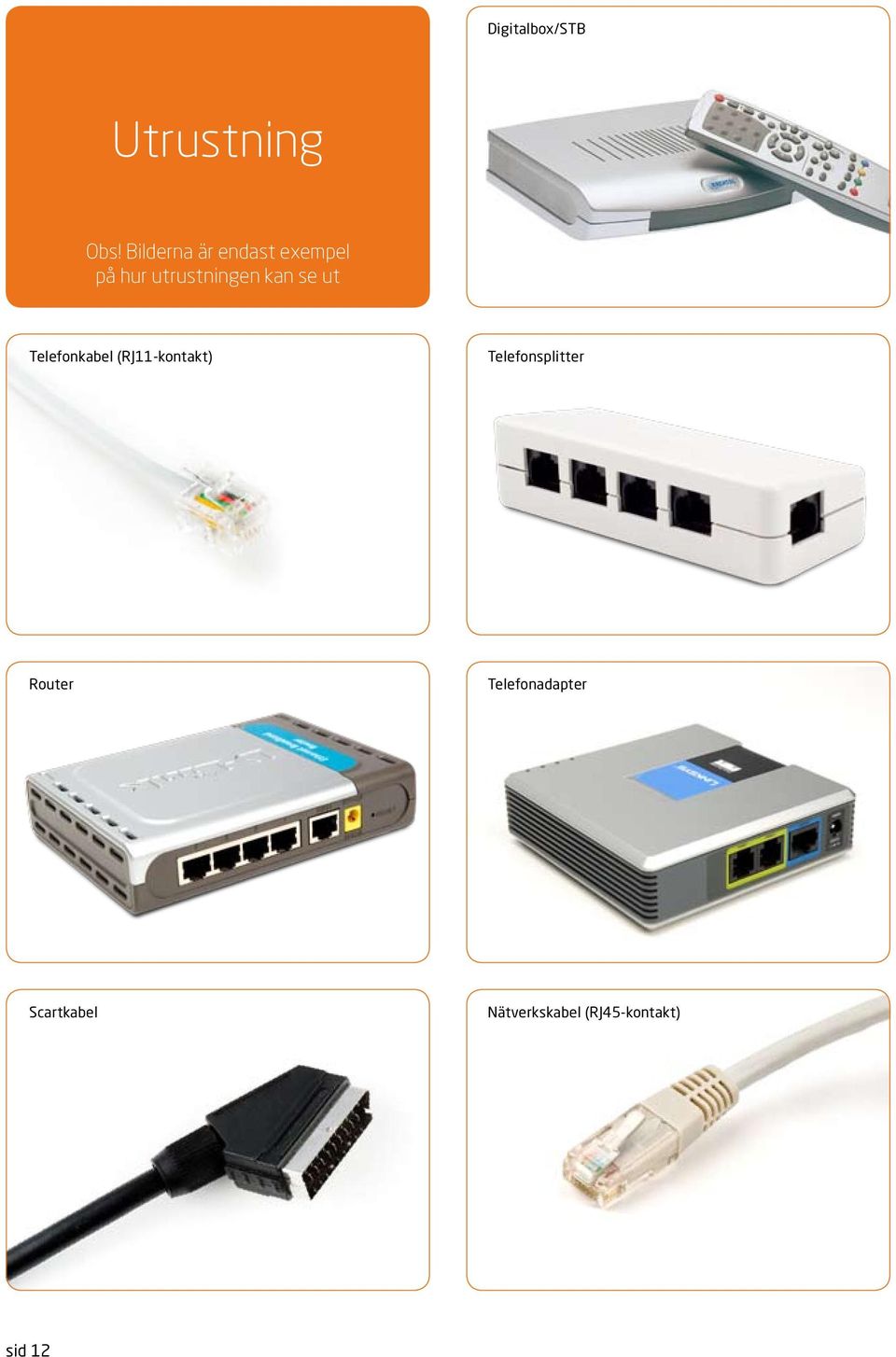 se ut Telefonkabel (RJ11-kontakt) Telefonsplitter