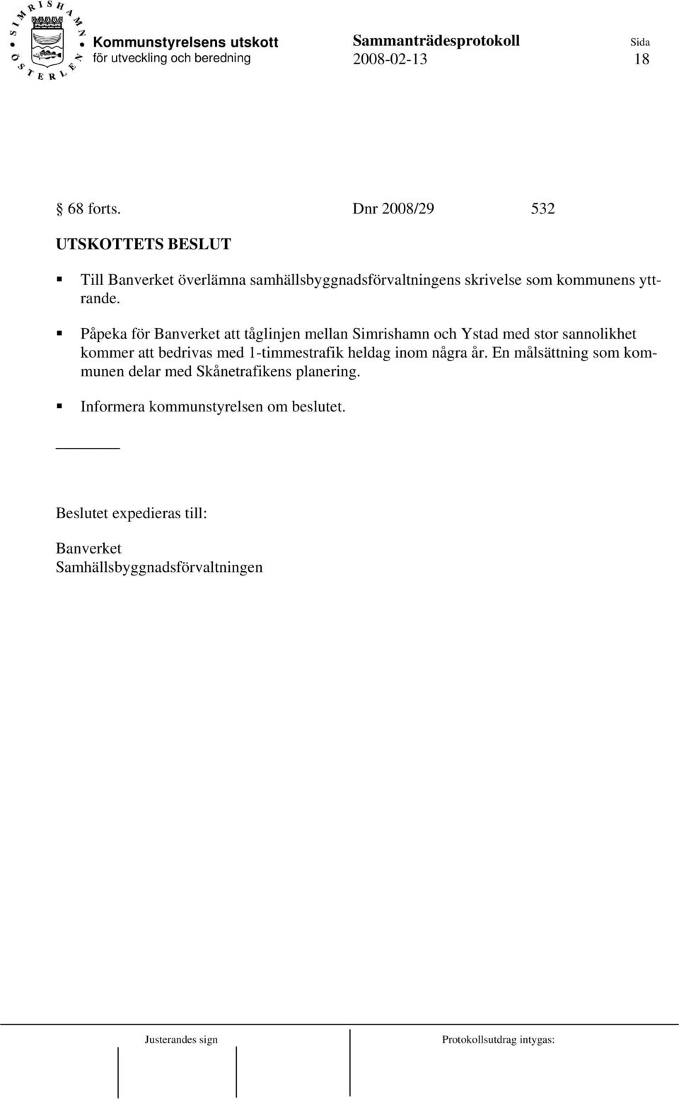 kommunens yttrande.