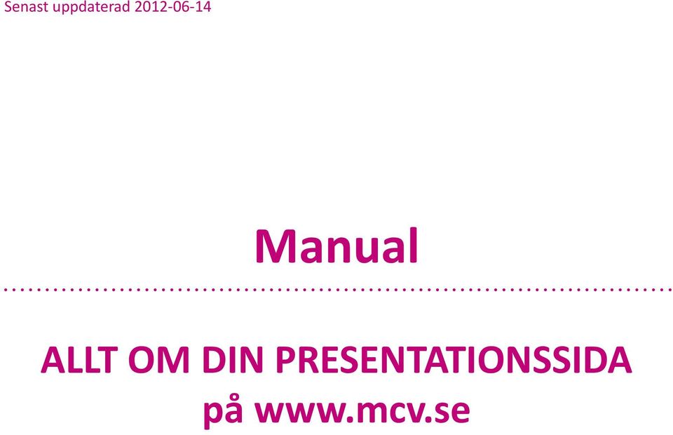 ALLT OM DIN