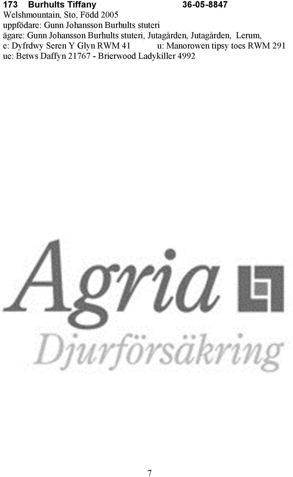 Jutagården, Jutagården, Lerum, e: Dyfrdwy Seren Y Glyn RWM 41 u:
