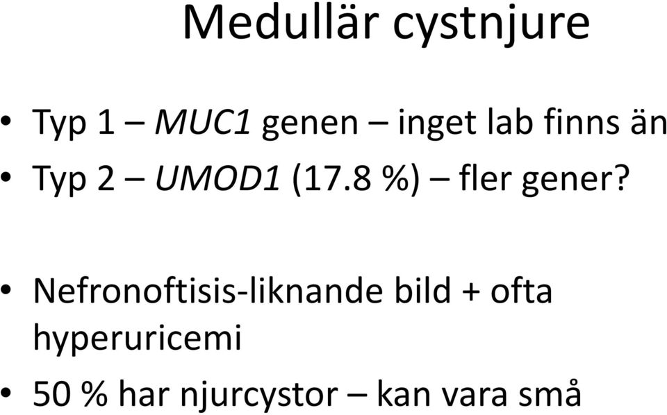 8 %) fler gener?