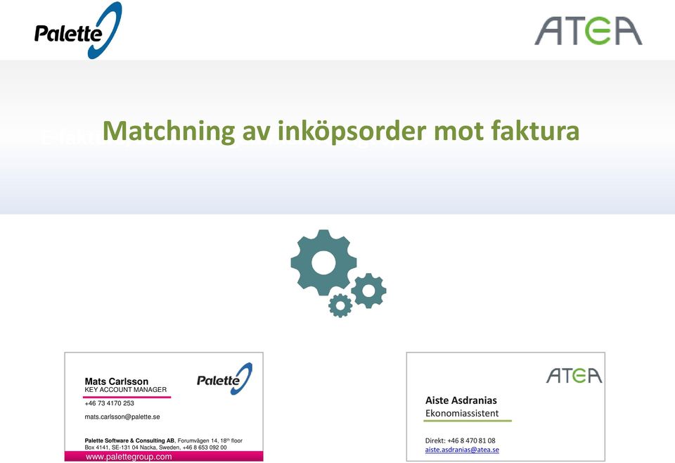 se Aiste Asdranias Ekonomiassistent Palette Software & Consulting AB, Forumvägen 14, 18 th