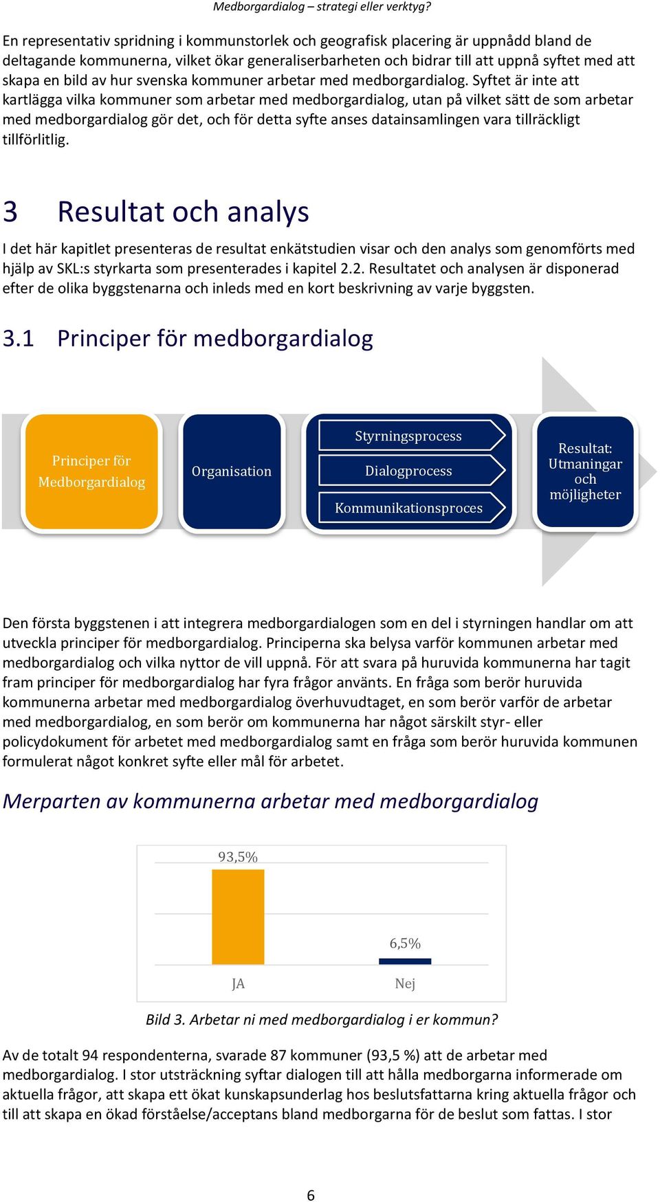 Syftet är inte att kartlägga vilka kommuner som arbetar med medborgardialog, utan på vilket sätt de som arbetar med medborgardialog gör det, och för detta syfte anses datainsamlingen vara