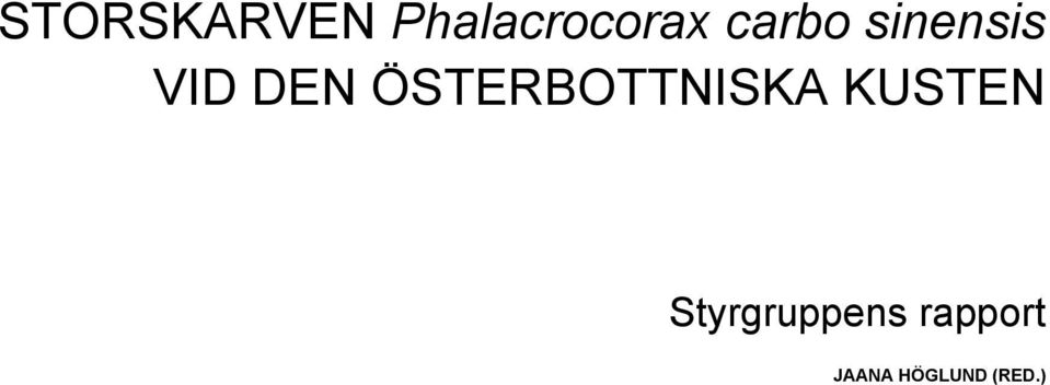 ÖSTERBOTTNISKA KUSTEN