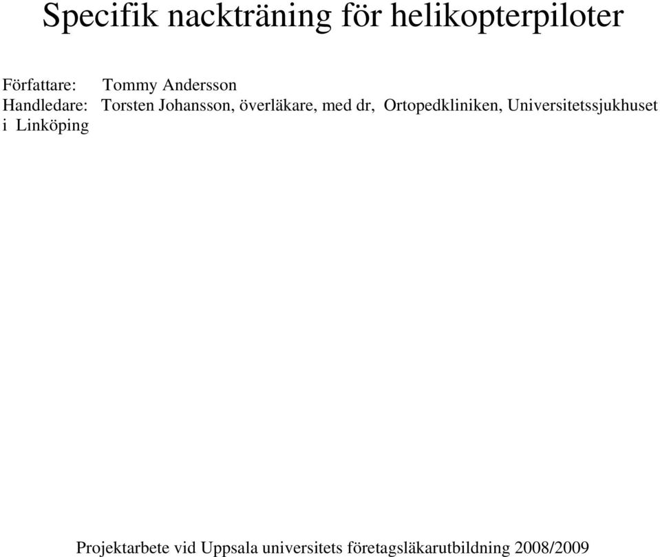 Ortopedkliniken, Universitetssjukhuset i Linköping
