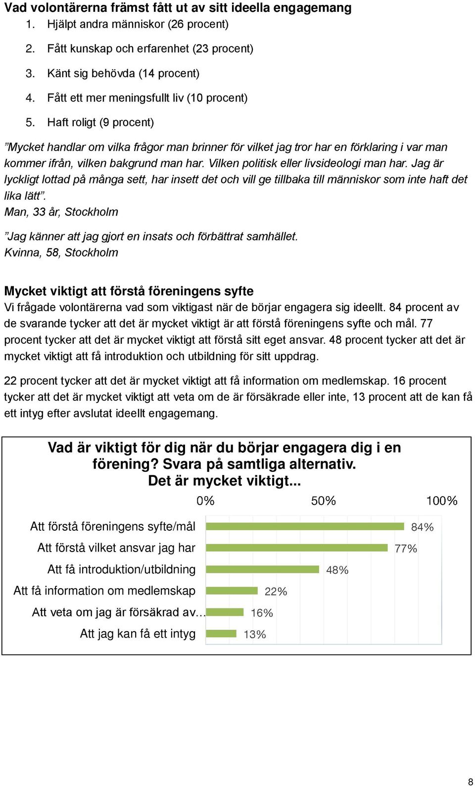 Vilken politisk eller livsideologi man har. Jag är lyckligt lottad på många sett, har insett det och vill ge tillbaka till människor som inte haft det lika lätt.