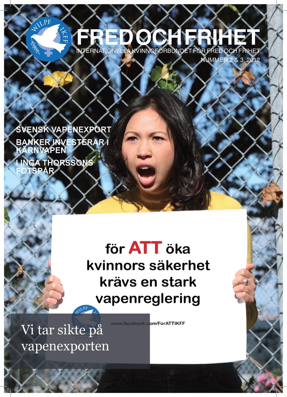 Stopp för svensk vapenexport höjer rösten för kvinnor, fred och säkerhet Ett