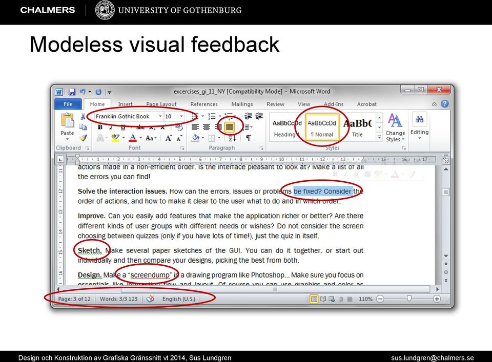 feedback