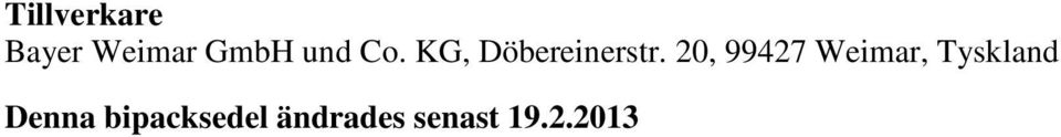 20, 99427 Weimar, Tyskland