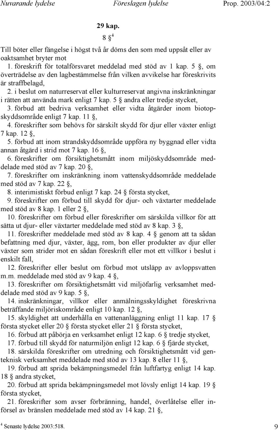 i beslut om naturreservat eller kulturreservat angivna inskränkningar i rätten att använda mark enligt 7 kap. 5 andra eller tredje stycket, 3.