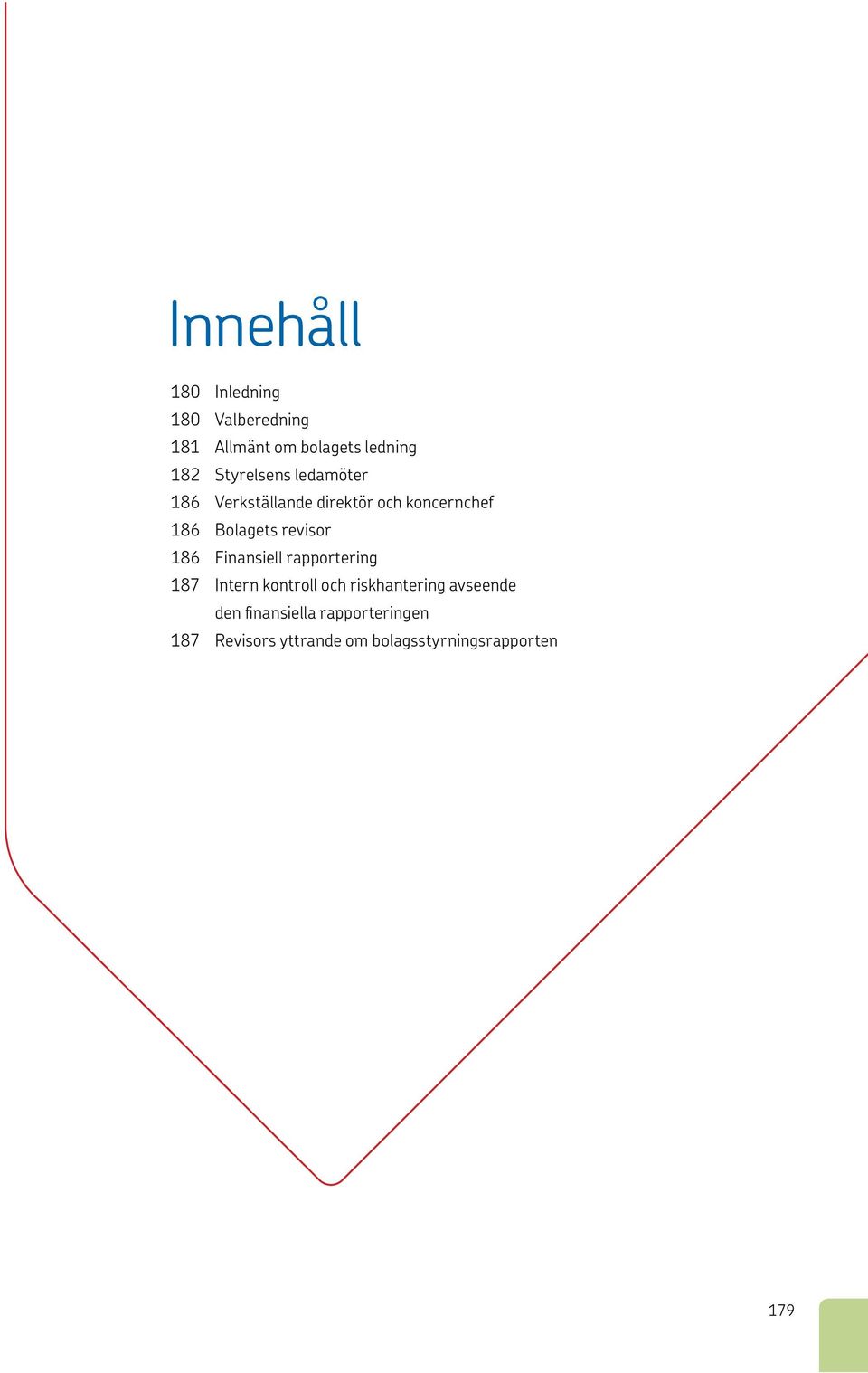 revisor 186 Finansiell rapportering 187 Intern kontroll och riskhantering