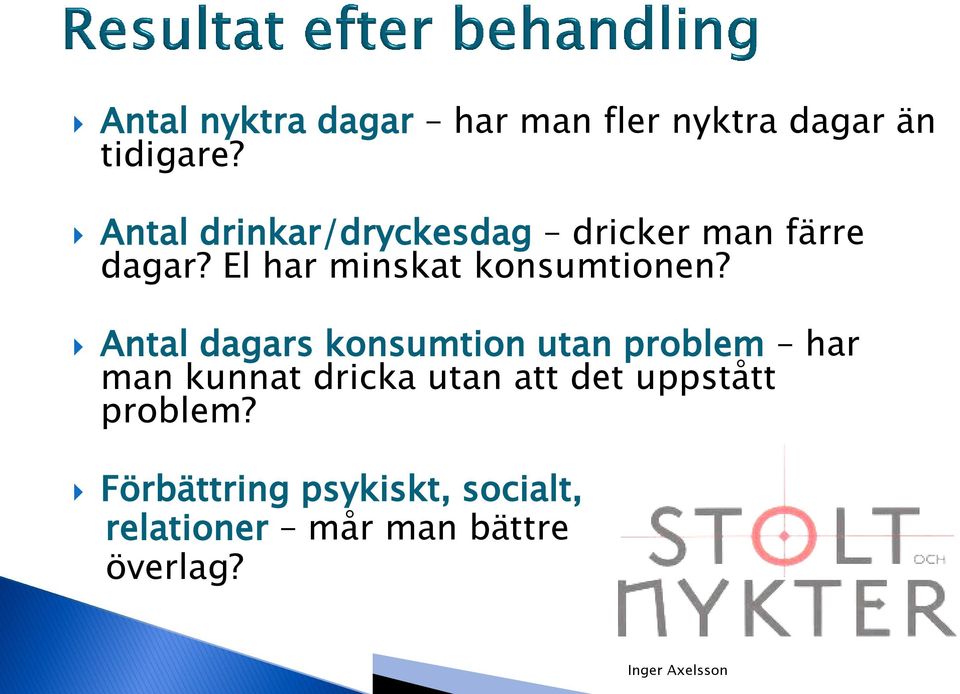 El har minskat konsumtionen?