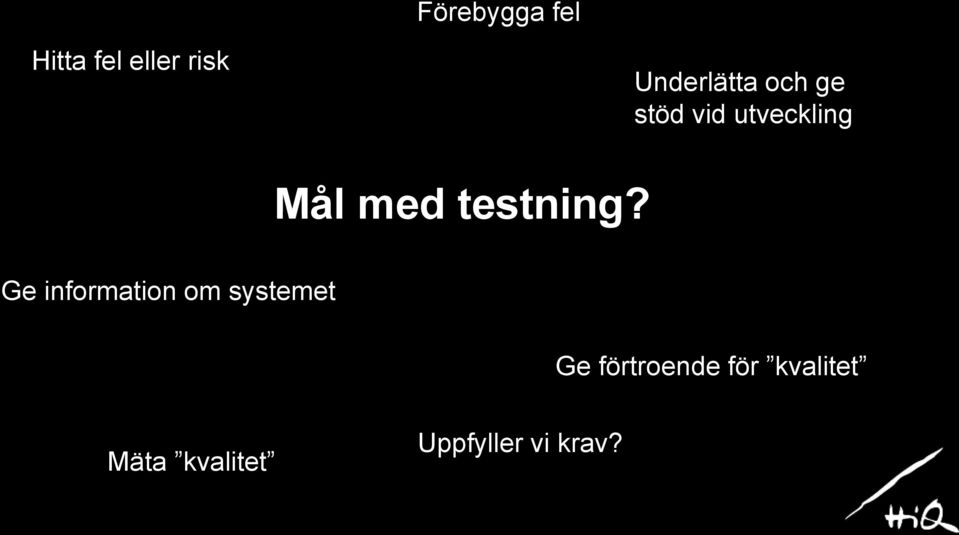 med testning?
