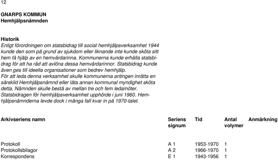 För att leda denna verksamhet skulle kommunerna antingen inrätta en särskild Hemhjälpsnämnd eller låta annan kommunal myndighet sköta detta.