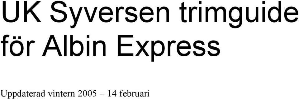 Albin Express