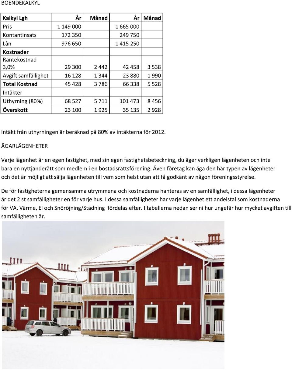 intäkterna för 2012.