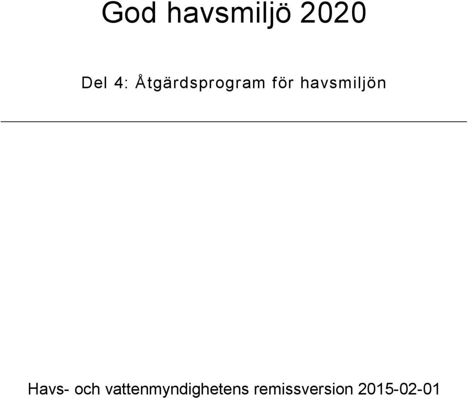 havsmiljön Havs- och
