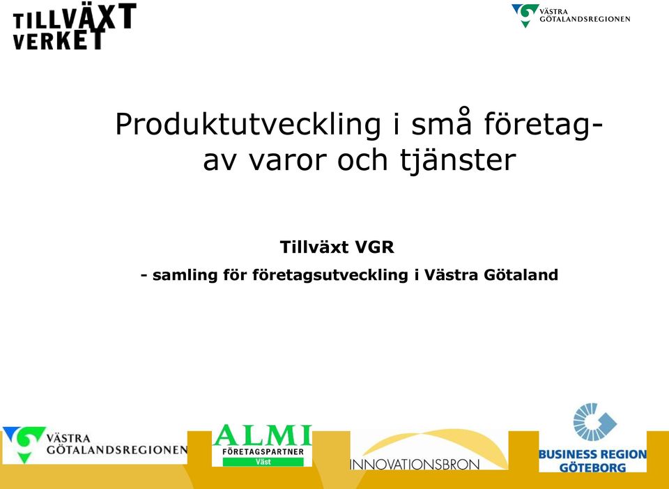 Tillväxt VGR - samling för