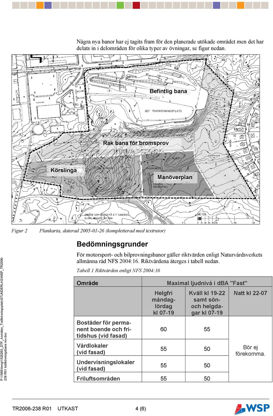 riktvärden enligt Naturvårdsverkets allmänna råd NFS 2004:16. Riktvärdena återges i tabell nedan.