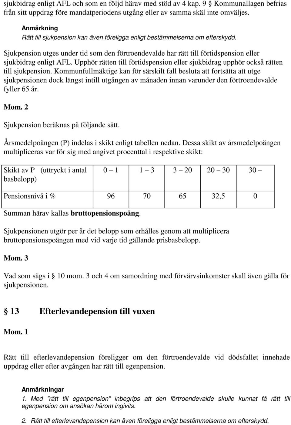 Upphör rätten till förtidspension eller sjukbidrag upphör också rätten till sjukpension.