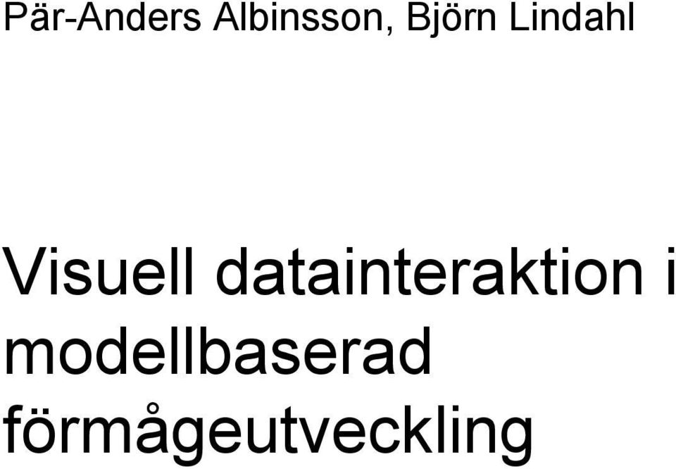datainteraktion i