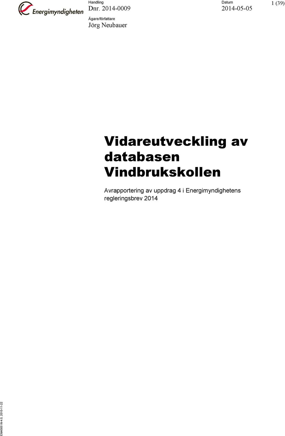 Vidareutveckling av databasen